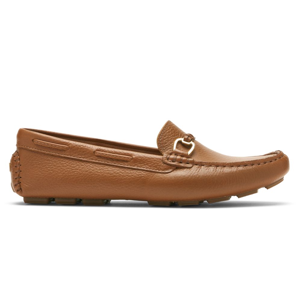 Rockport Bayview Driver - Womens Loafers - Brown - NZ (YQT-958703)